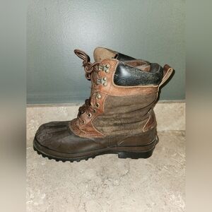 Mens Hunting Duck Boots, Thinsulate Steel Shank Size 11 Outdoor Hiking Brown